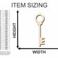 Unfinished Wood Skeleton Key Shape - Craft - up to 46" DIY