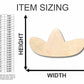 Unfinished Wood Sombrero Shape - Craft - up to 46" DIY