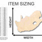 Unfinished Wood South Africa Shape - Africa - Country - Craft - up to 46" DIY