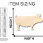 Unfinished Wood Pig Sow Shape - Farm Animal - Craft - up to 46" DIY