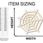 Unfinished Wood Spider Web Shape - Insect - Animal - Wildlife - Craft - up to 46" DIY