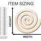 Unfinished Wood Spiral Shape - Craft - up to 46" DIY