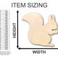 Unfinished Wood Squirrel Shape - Animal - Craft - up to 46" DIY