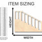 Unfinished Wood Stairs Shape - Craft - up to 46" DIY