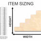 Unfinished Wood Stairs Steps Shape - Craft - up to 46" DIY