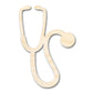 Unfinished Wood Stethoscope Shape | Craft Cutout | up to 46" DIY