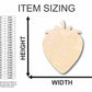 Unfinished Wood Strawberry Shape - Fruit - Craft - up to 46" DIY