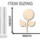Unfinished Wood Sunflower Shape - Garden - Flower - Craft - up to 46" DIY