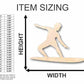 Unfinished Wood Surfer Shape - Surfing - Ocean - Beach - Nursery - Craft - up to 46" DIY