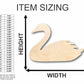 Unfinished Wood Swan Shape - Bird Animal - Craft - up to 46" DIY