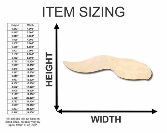 Unfinished Wood Frog Tadpole Shape - Animal - Craft - up to 46" DIY