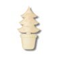 Unfinished Wood Etched Small Christmas Tree Shape | Paint By Line Crafts | up to 30" DIY