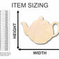 Unfinished Wood Teapot Shape - Kitchen - Craft - up to 46" DIY