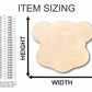 Unfinished Wood Teddy Bear Head Shape - Craft - up to 46" DIY