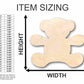 Unfinished Wood Teddy Bear Shape - Craft - up to 46" DIY