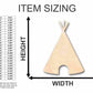 Unfinished Wood Teepee Shape - Native American - Western - Craft - up to 46" DIY