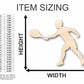 Unfinished Wood Tennis Shape - Sporting - Craft - up to 46" DIY