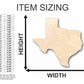 Unfinished Wood Texas Shape - State - Craft - up to 46" DIY