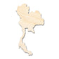 Unfinished Wood Thailand Country Shape - Southeast Asia Craft - up to 46" DIY