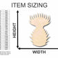 Unfinished Wood Thistle Shape - Spring - Flower - Craft - up to 46" DIY