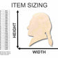 Unfinished Wood Thomas Jefferson Shape - History - America - Craft - up to 46" DIY