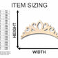 Unfinished Wood Tiara Crown Shape - Royalty - Craft - up to 46" DIY