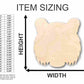 Unfinished Wood Tiger Head Shape - Animal - Wildlife - Craft - up to 46" DIY