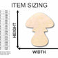 Unfinished Wood Toadstool Shape - Nature - Fairy Garden - Craft - up to 46" DIY
