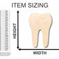 Unfinished Wood Tooth Shape - Tooth Fairy - Dentist - Craft - up to 46" DIY