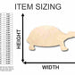 Unfinished Wood Tortoise Shape - Animal - Craft - up to 46" DIY