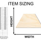 Unfinished Wood Trapezoid Shape - Craft - up to 46" DIY