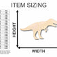 Unfinished Wood T-Rex Shape - Jurassic Park - Dinosaur - Craft - up to 46" DIY