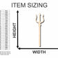 Unfinished Wood Trident Shape - Ocean - Neptune - Craft - up to 46" DIY