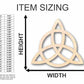 Unfinished Wood Triquetra Shape - Craft - up to 46" DIY