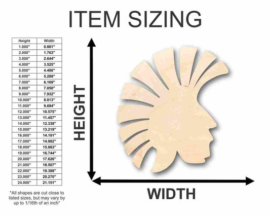 Unfinished Wood Trojan Helmet Shape - Greek Troy History - Craft - up to 46" DIY
