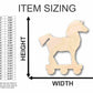 Unfinished Wood Trojan Horse Shape - Toy - Greek History - Craft - up to 46" DIY