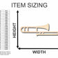 Unfinished Wood Trombone Shape - Music - Craft - up to 46" DIY