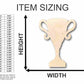 Unfinished Wood Award Trophy Shape - Sports - Craft - up to 46" DIY