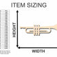 Unfinished Wood Trumpet Shape - Music - Craft - up to 46" DIY