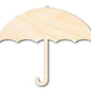 Unfinished Wood Umbrella Shape | Spring Rain | DIY Craft Cutout | up to 46"