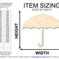 Unfinished Wood Umbrella Shape | Spring Rain | DIY Craft Cutout | up to 46"