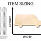 Unfinished Wood Van Shape - Craft - up to 46" DIY