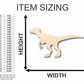 Unfinished Wood Velociraptor Shape - Kid's Room Decor - Jurassic Park - Dinosaur - Craft - up to 46" DIY