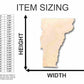 Unfinished Wood Vermont Shape - State - Craft - up to 46" DIY