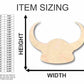 Unfinished Wood Viking Hat Shape - Football - History - Craft - up to 46" DIY
