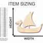 Unfinished Wood Viking Ship Shape - Sailing - History - Craft - up to 46" DIY
