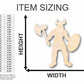 Unfinished Wood Viking Warrior Shape - Berserker - History - Craft - up to 46" DIY