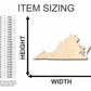 Unfinished Wood Virginia Shape - State - Craft - up to 46" DIY