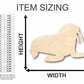 Unfinished Wood Walrus Shape - Ocean - Arctic - Nursery - Craft - up to 46" DIY