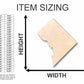 Unfinished Wood Washington DC Shape - USA Capital - Craft - up to 46" DIY